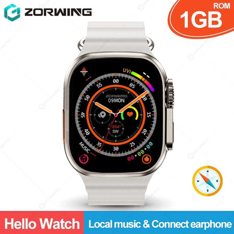  ð  Ʈ ġ H11 Ʈ ׷̵ 49mm ħ NFC Smartwatch 1GB ROM    ȵ̵ IOS 2023